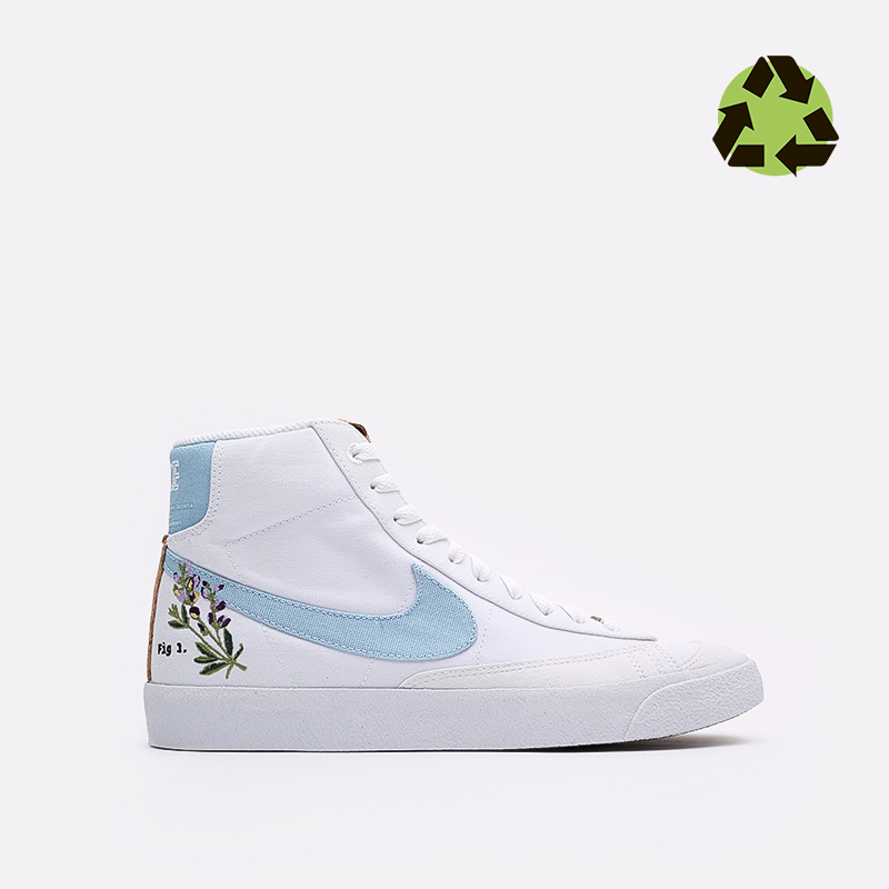 мужские белые кроссовки Nike Blazer Mid '77 CI1166-100 - цена, описание, фото 1