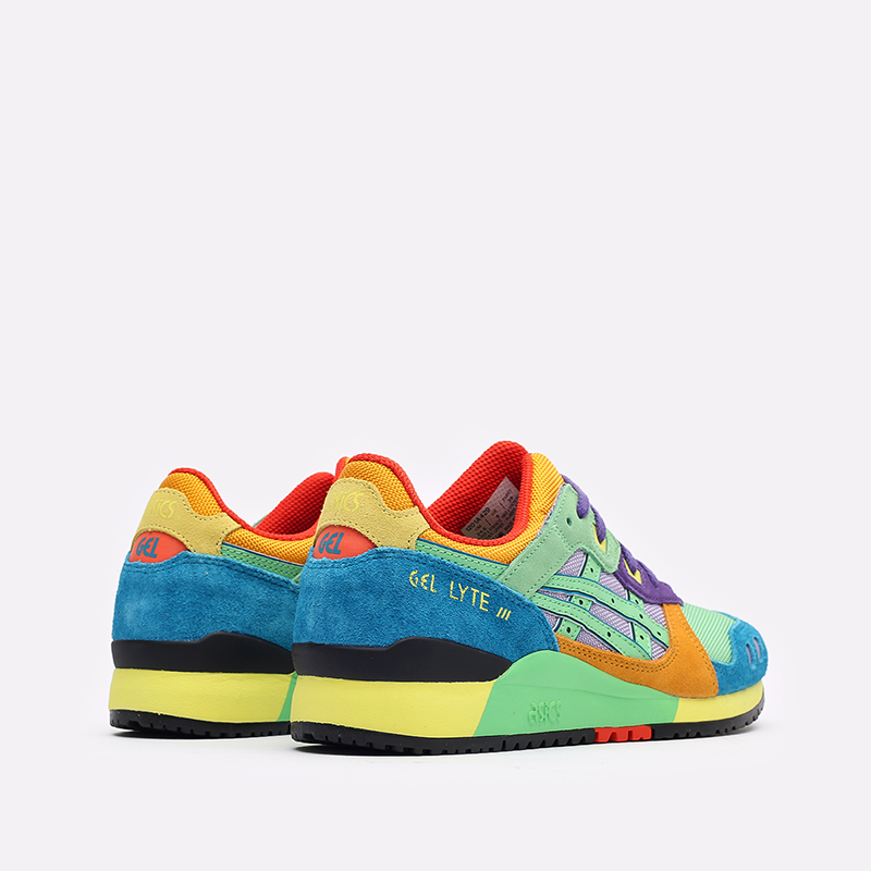  разноцветные кроссовки ASICS Gel-Lyte III OG 1201A429-300 - цена, описание, фото 3