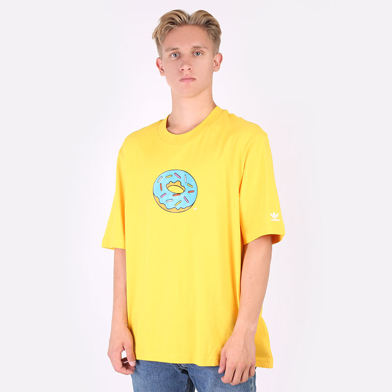 мужская желтая футболка adidas SMPS DOH TEE HA5818 - цена, описание, фото 1