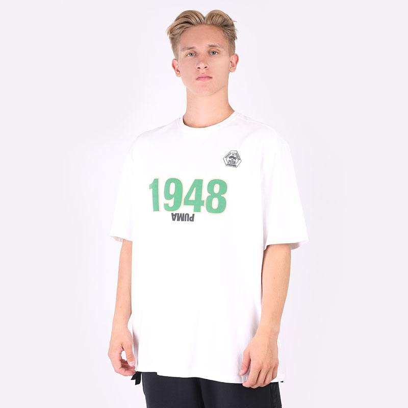 мужская белая футболка PUMA Rhuigi x Kuz Tee 58906601 - цена, описание, фото 1