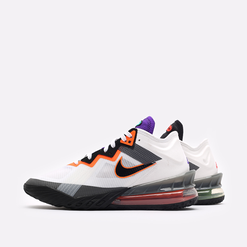 мужские разноцветные баскетбольные кроссовки Nike Lebron XVIII Low CV7562-100 - цена, описание, фото 2