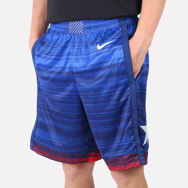 мужские синие шорты  Nike Basketball Shorts USA CQ0176-451 - цена, описание, фото 1