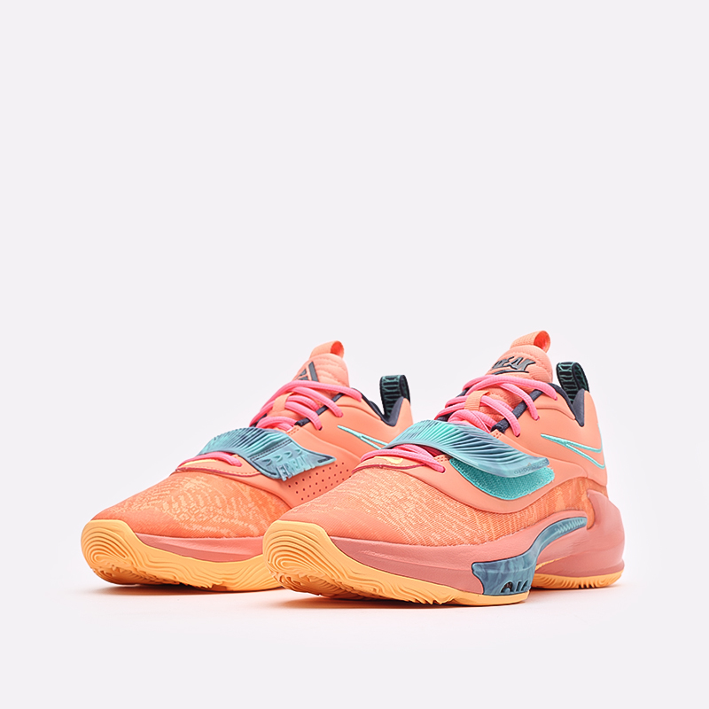 мужские оранжевые баскетбольные кроссовки Nike Zoom Freak 3 DA0694-600 - цена, описание, фото 4