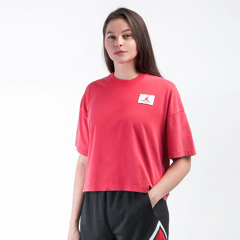 Женская футболка Jordan Essentials Boxy T-Shirt (CZ4139-657)  - цена, описание, фото 1
