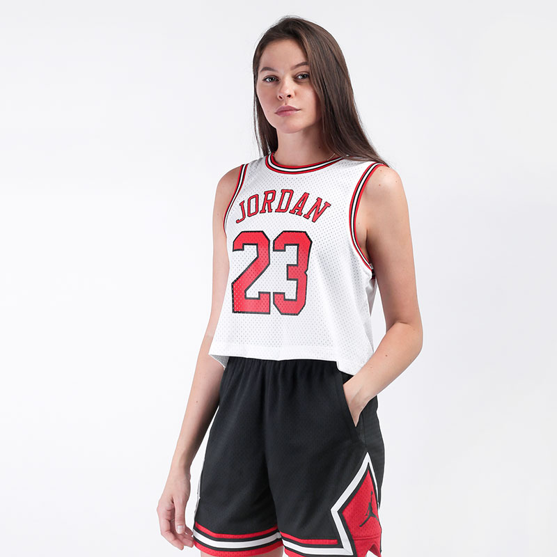 женская белая майка Jordan Essentials Jersey DD0285-100 - цена, описание, фото 1