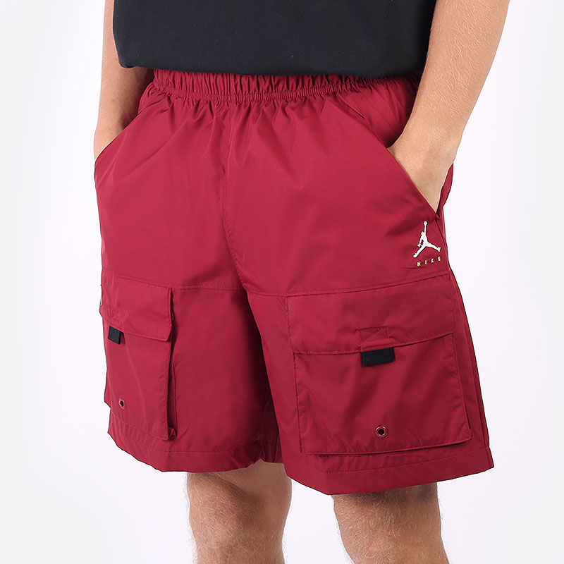 мужские бордовые шорты  Jordan Jumpman Woven Shorts DA7239-677 - цена, описание, фото 1