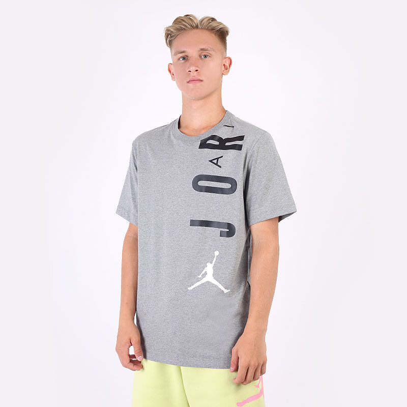 мужская серая футболка Jordan Air Stretch Tee CZ8402-091 - цена, описание, фото 1