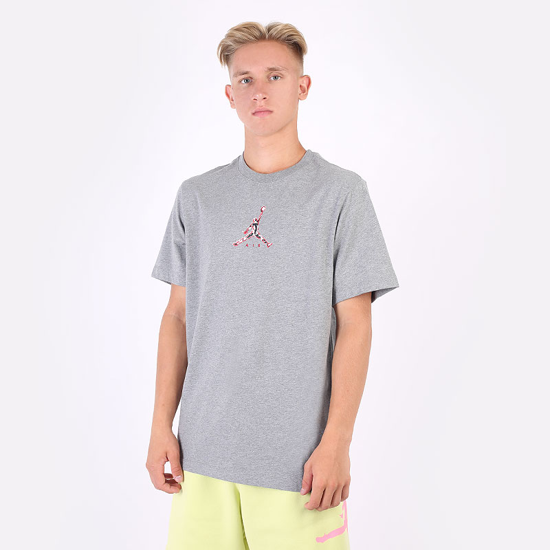 мужская серая футболка Jordan 23 Swoosh Short Sleeve Crew CZ8378-091 - цена, описание, фото 1