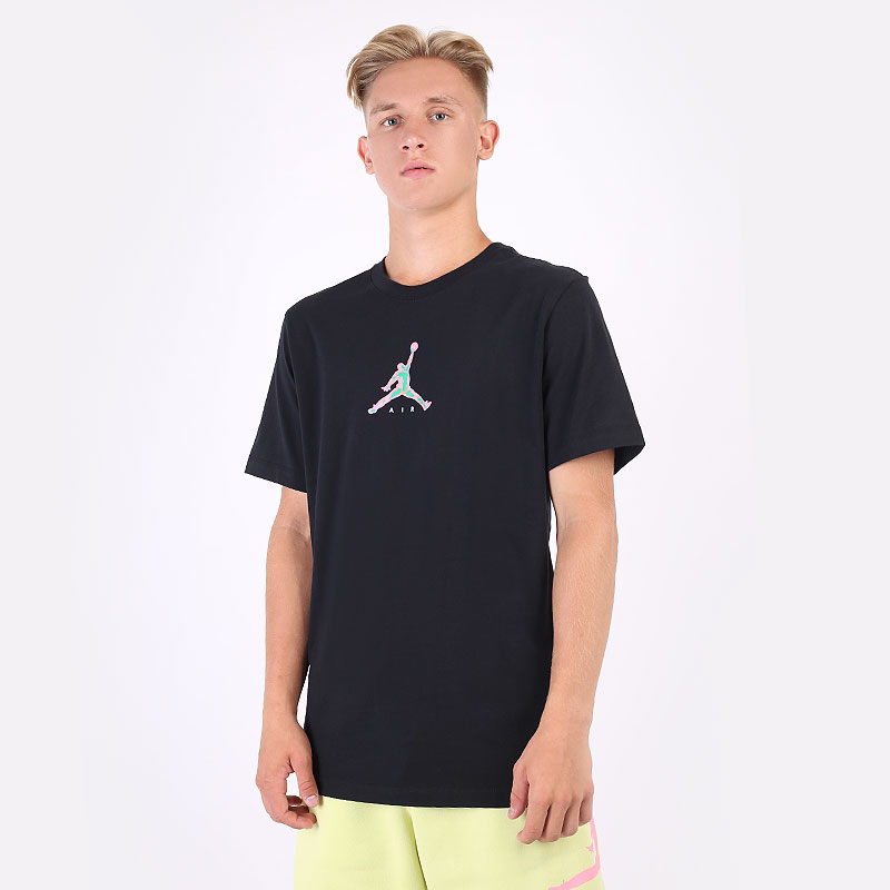мужская черная футболка Jordan 23 Swoosh Short-Sleeve Crew CZ8378-010 - цена, описание, фото 1