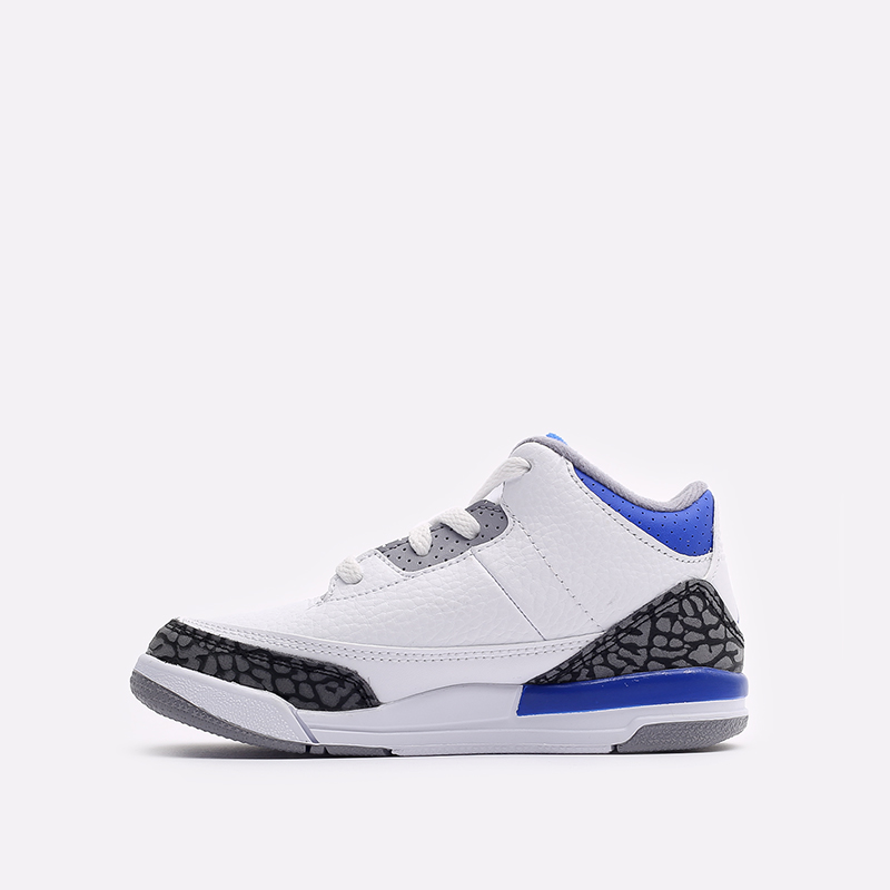 детские белые кроссовки Jordan 3 Retro (TD) 832033-145 - цена, описание, фото 2