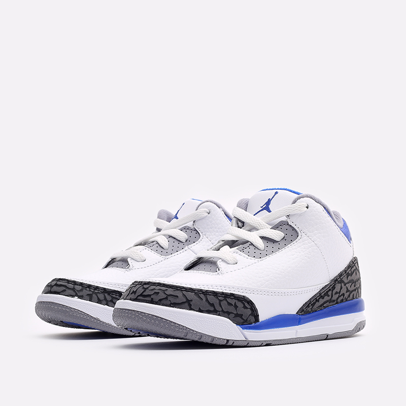 детские белые кроссовки Jordan 3 Retro (TD) 832033-145 - цена, описание, фото 4