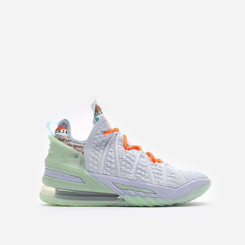  серые баскетбольные кроссовки Nike Lebron XVIII CQ9283-401 - цена, описание, фото 1