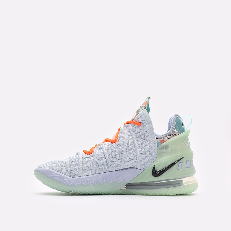  серые баскетбольные кроссовки Nike Lebron XVIII CQ9283-401 - цена, описание, фото 2