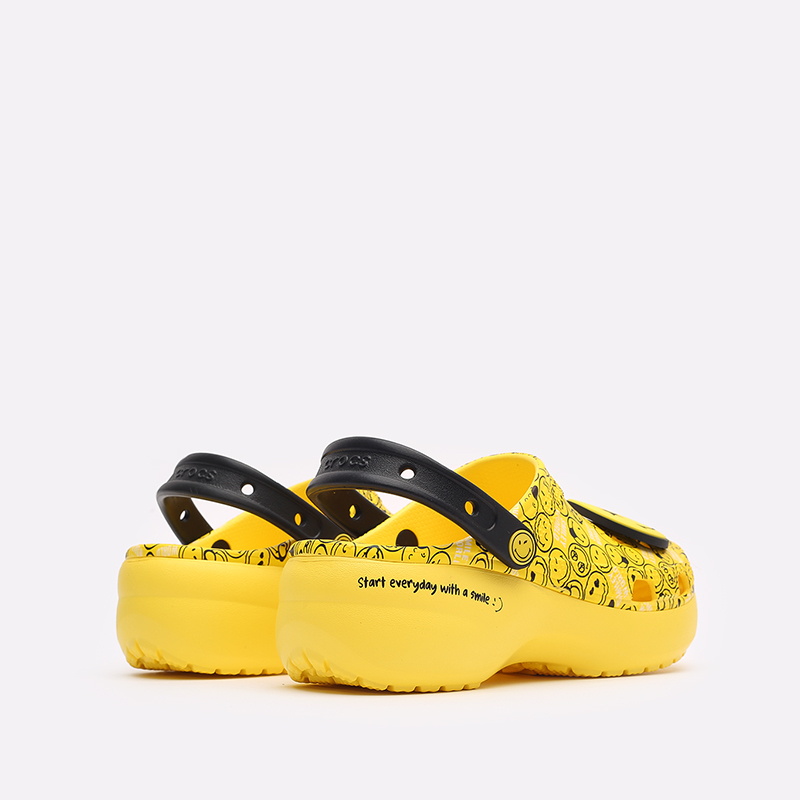 Женские сланцы Crocs Classic Platform Smiley Clog W (207233-90H)  - цена, описание, фото 3