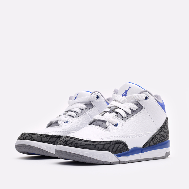 детские белые кроссовки Jordan 3 Retro (PS) 429487-145 - цена, описание, фото 2