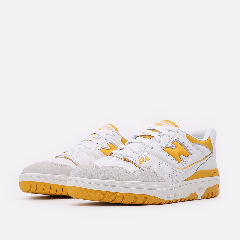 мужские белые кроссовки New Balance 550 C-BB550LA1/D - цена, описание, фото 4