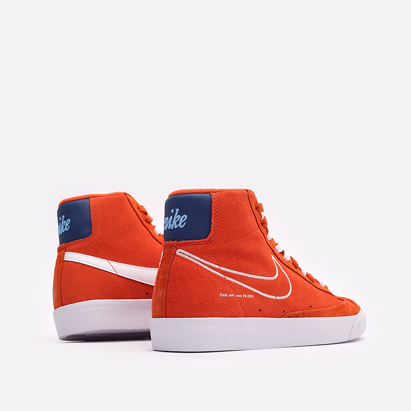 мужские оранжевые кроссовки Nike Blazer Mid '77 DC3433-800 - цена, описание, фото 3