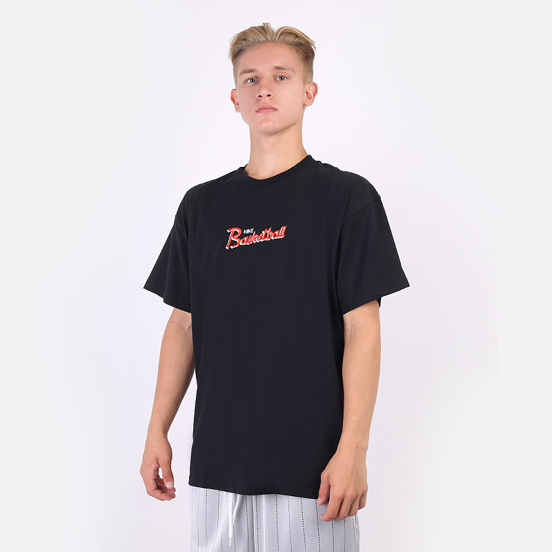 мужская черная футболка Nike Basketball T-Shirt DJ1552-010 - цена, описание, фото 1