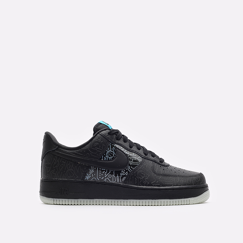 мужские черные кроссовки Nike Air Force 1 '07 DH5354-001 - цена, описание, фото 1