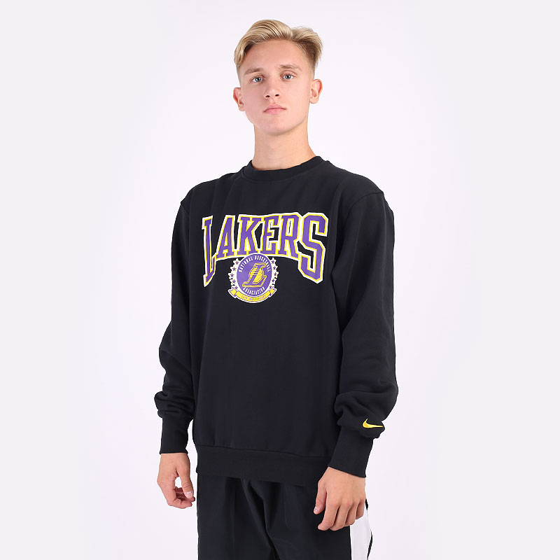 мужская черная толстовка Nike Lakers Crew DJ2801-010 - цена, описание, фото 1