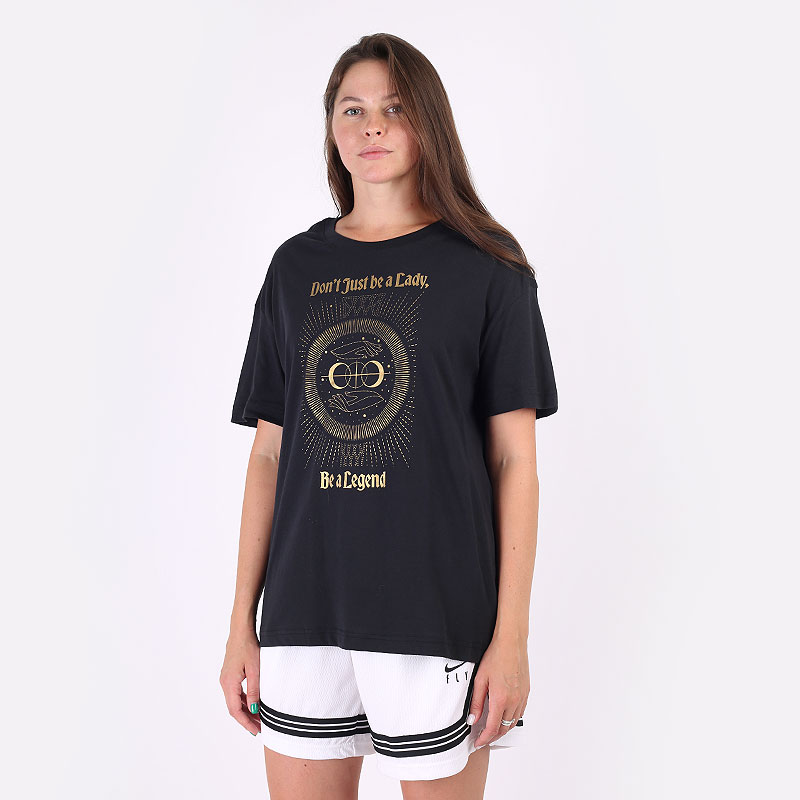 женская черная футболка Nike `Legend` Women's Basketball Boyfriend T-Shirt DJ6388-011 - цена, описание, фото 1