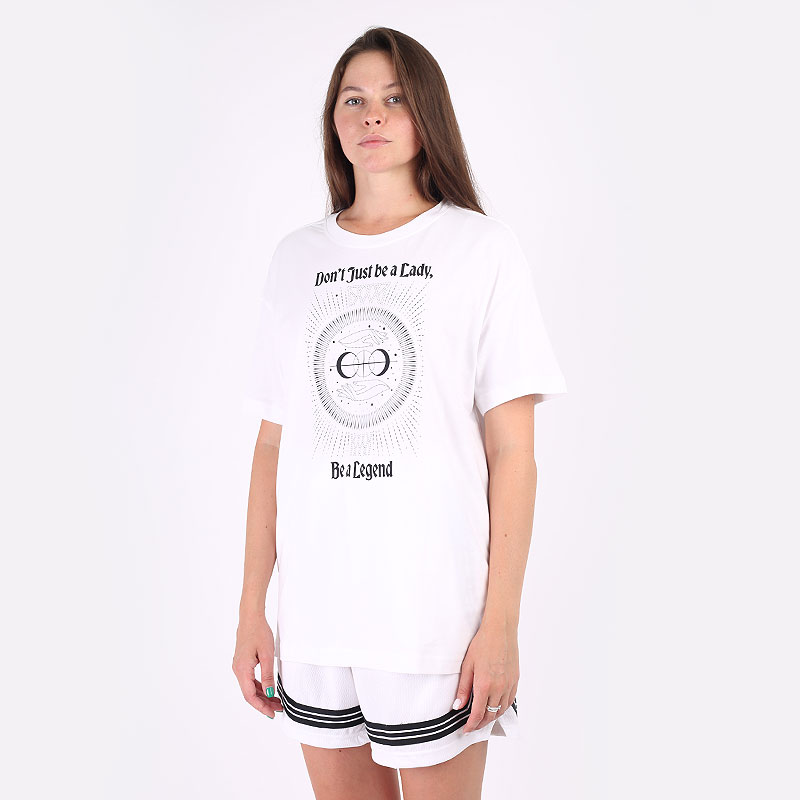 женская белая футболка Jordan `Legend` Women's Basketball Boyfriend T-Shirt DJ6388-100 - цена, описание, фото 1