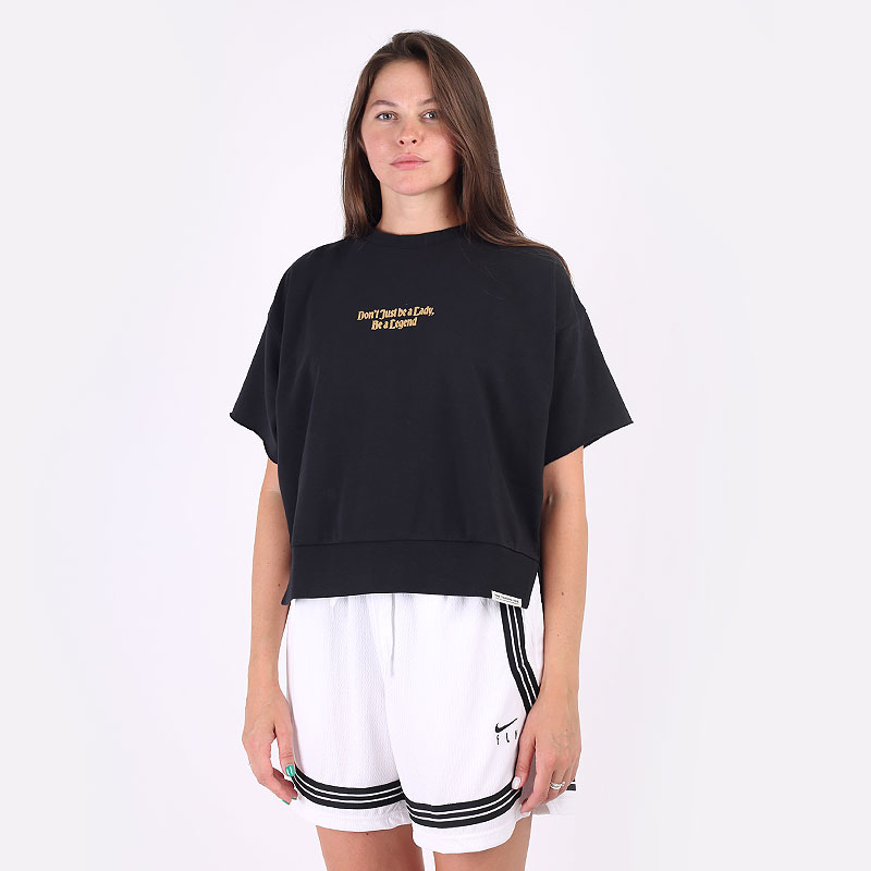 женская черная футболка Nike Dri-FIT Standard Issue Women's Basketball Top DC5309-010 - цена, описание, фото 1