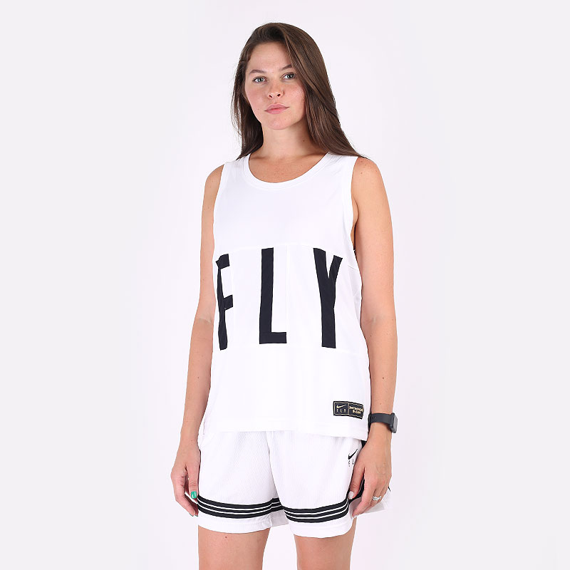 Женская майка Nike Dri-FIT Swoosh Fly Women's Basketball Jersey (DC7907-100)  - цена, описание, фото 1