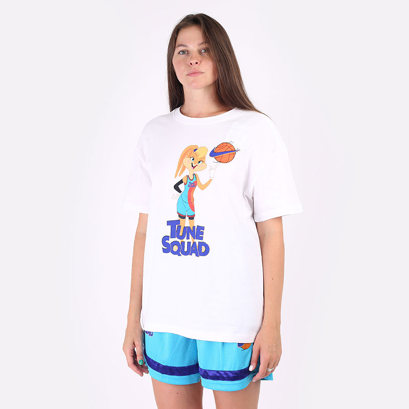 женская белая футболка Nike x Space Jam: A New Legacy Women's Basketball T-Shirt DH3837-100 - цена, описание, фото 1