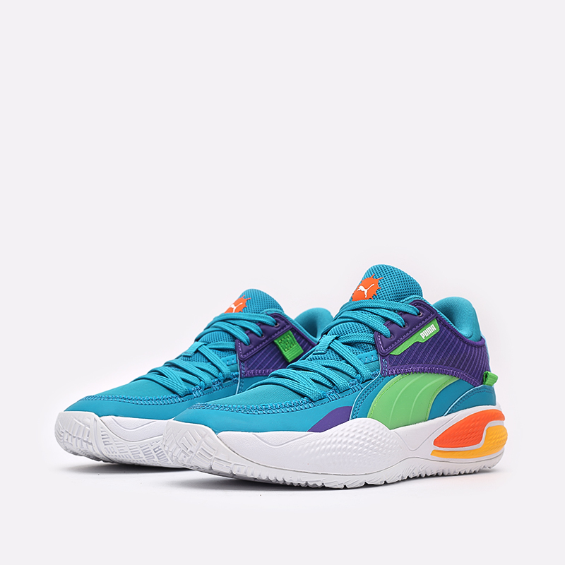  голубые баскетбольные кроссовки PUMA Court Rider x Rugrats 19569801 - цена, описание, фото 4