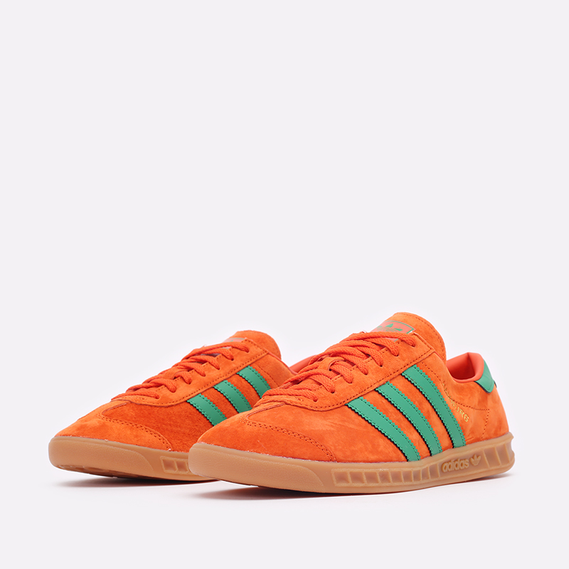мужские оранжевые кроссовки adidas Hamburg H00447 - цена, описание, фото 4