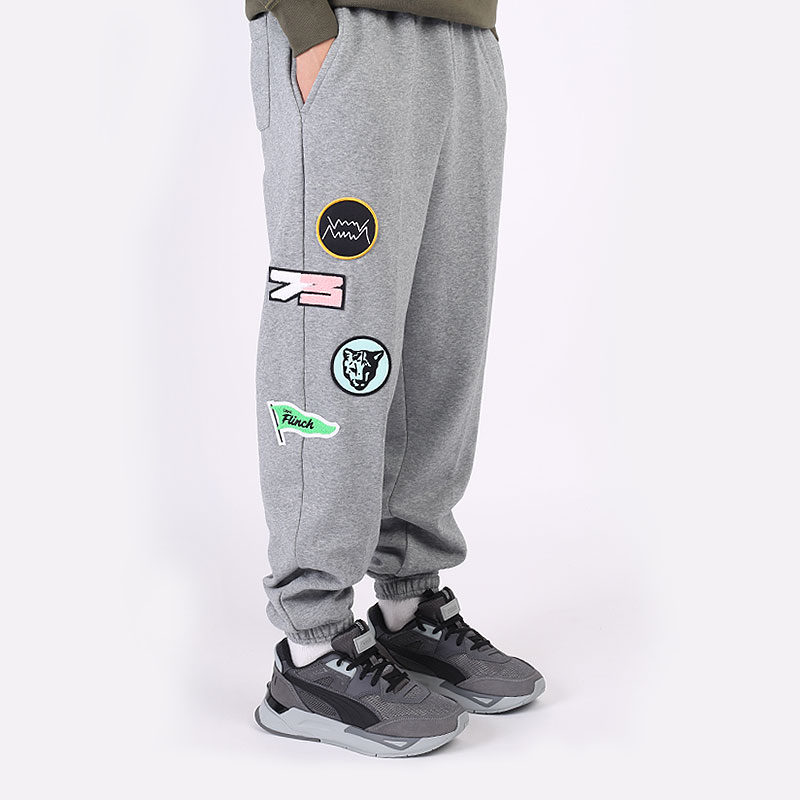 мужские серые брюки PUMA Combine Pant 53210303 - цена, описание, фото 4