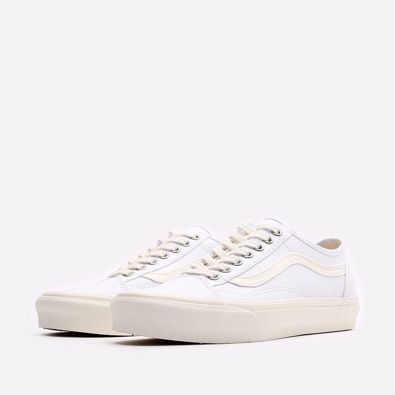 мужские белые кроссовки Vans Eco Theory Old Skool Tapered VA54F49FQM - цена, описание, фото 4