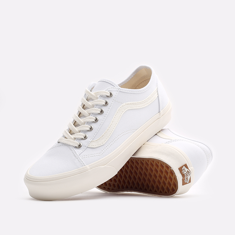 мужские белые кроссовки Vans Eco Theory Old Skool Tapered VA54F49FQM - цена, описание, фото 2