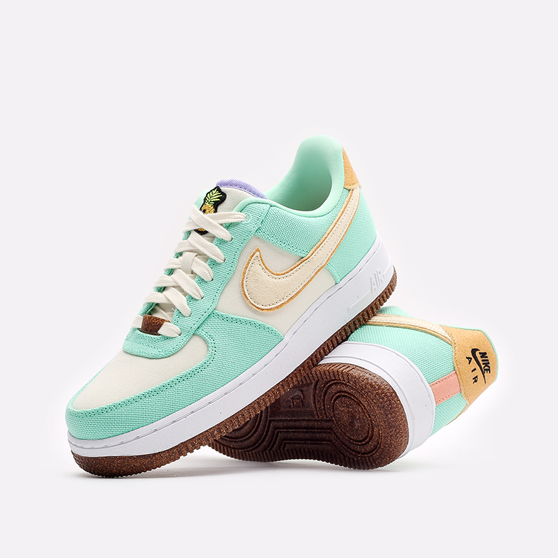 женские зеленые кроссовки Nike WMNS Air Force 1 '07 LX CZ0268-300 - цена, описание, фото 7