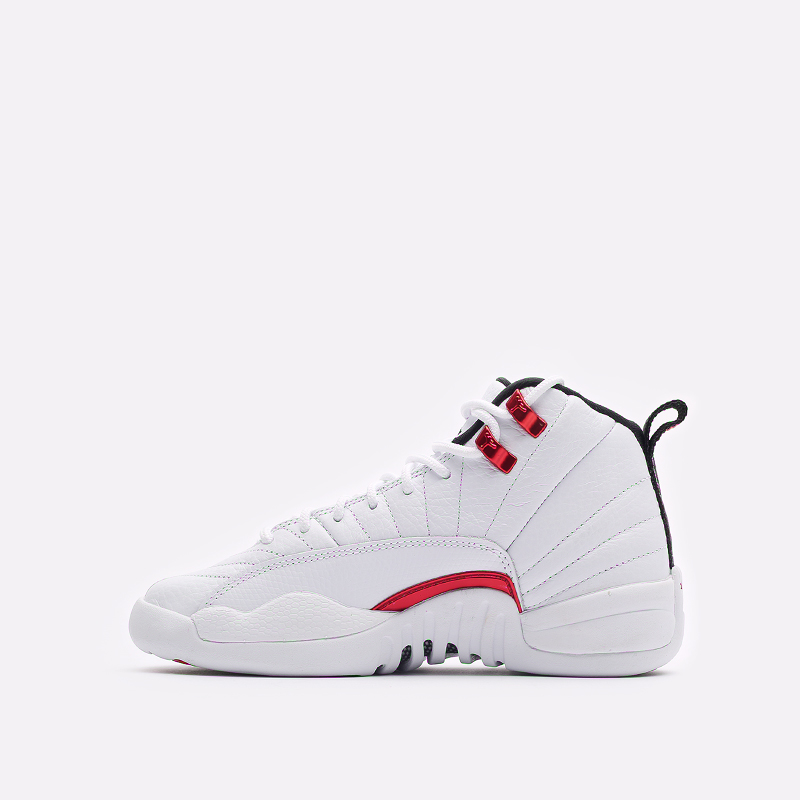 женские белые кроссовки Jordan 12 Retro (GS) 153265-106 - цена, описание, фото 2