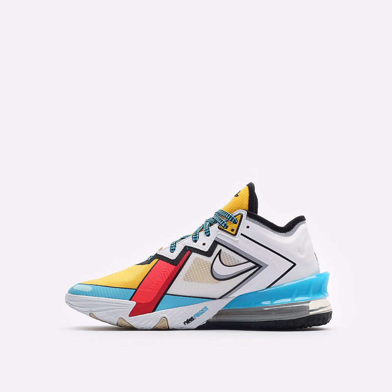 мужские разноцветные баскетбольные кроссовки Nike Lebron XVIII Low CV7562-104 - цена, описание, фото 2