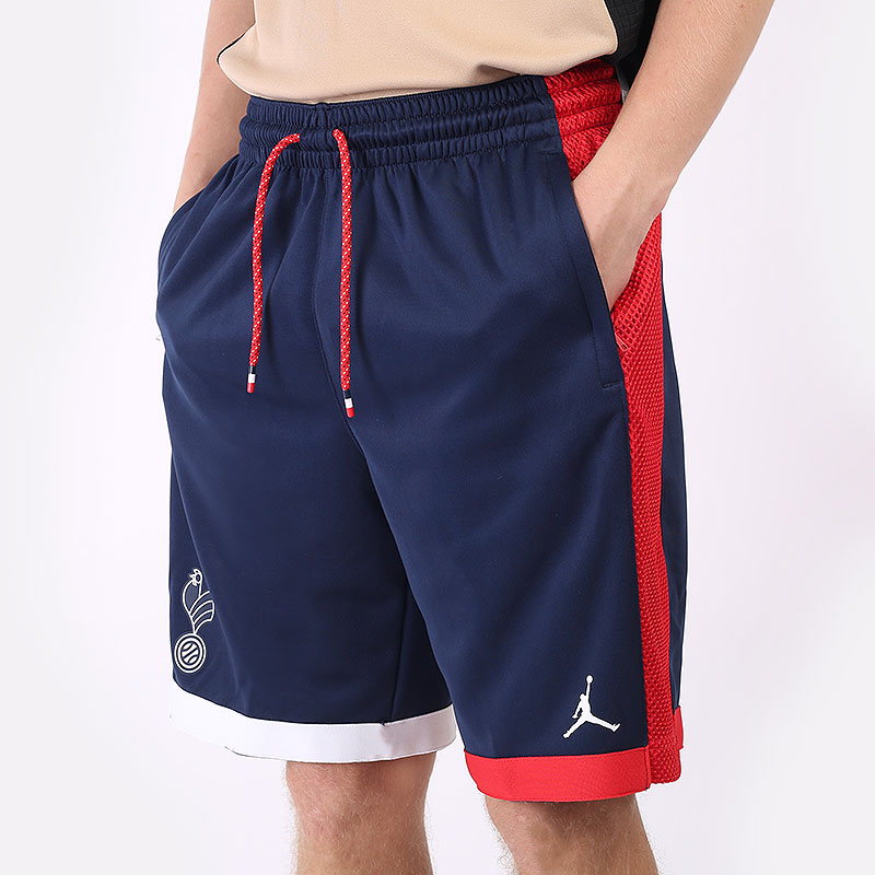 мужские синие шорты  Jordan France Basketball Shorts CV0271-419 - цена, описание, фото 1