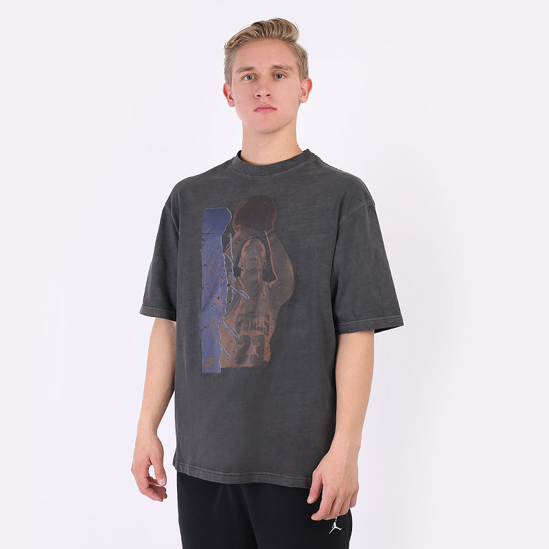 мужская серая футболка Jordan Flight Heritage 85 Tee DA9891-010 - цена, описание, фото 1