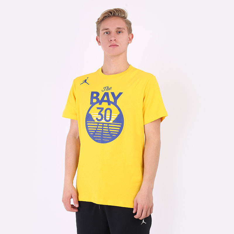 мужская желтая футболка Nike Golden State Warriors Essential Statement Edition Tee CV9978-731 - цена, описание, фото 1