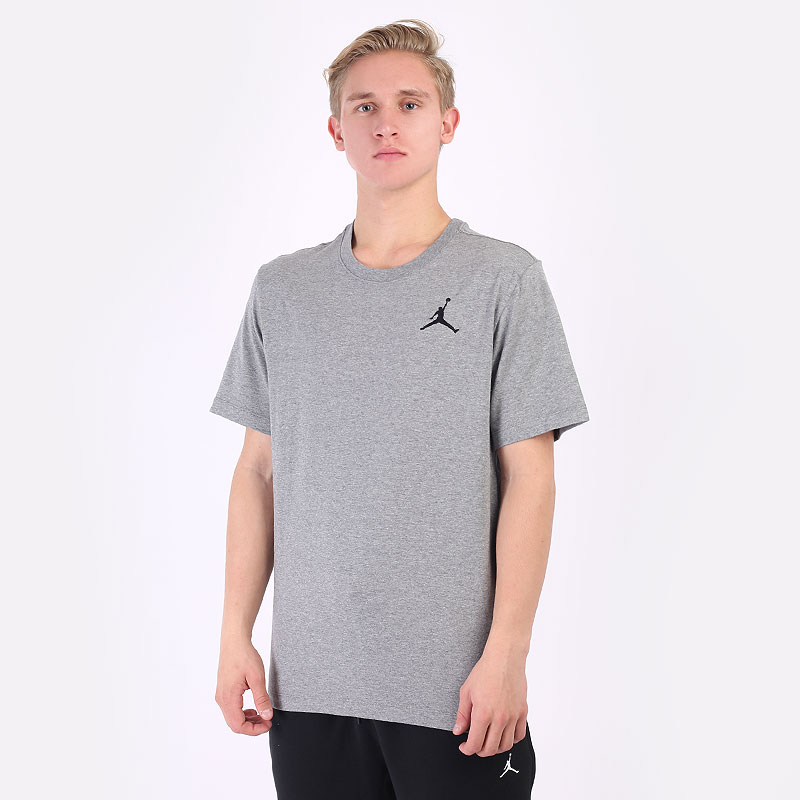 мужская серая футболка Jordan Jumpman Short-Sleeve T-Shirt DC7485-091 - цена, описание, фото 1