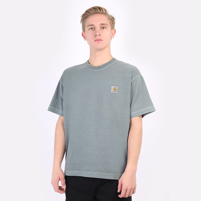 мужская зеленая футболка Carhartt WIP S/S Vista T-Shirt I029598-eucalyptus - цена, описание, фото 1
