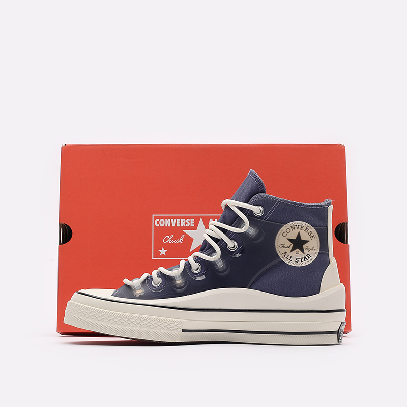 мужские синие кеды Converse Chuck 70 Utility Hi 171654 - цена, описание, фото 2