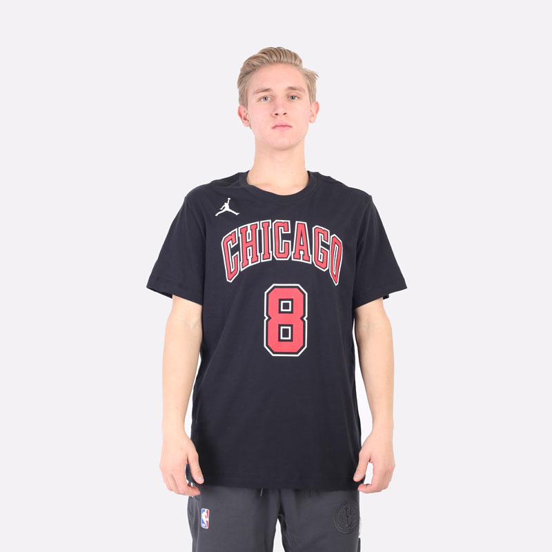 мужская черная футболка Jordan NBA Zach Lavine Chicago Bulls Statement Edition CV9968-018 - цена, описание, фото 4