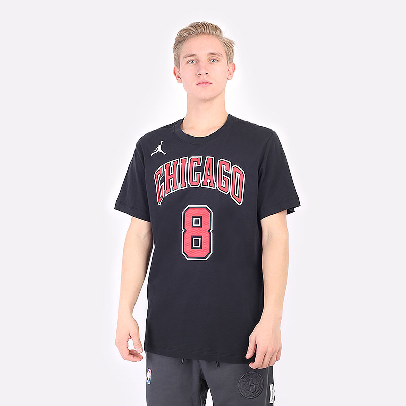мужская черная футболка Jordan NBA Zach Lavine Chicago Bulls Statement Edition CV9968-018 - цена, описание, фото 1