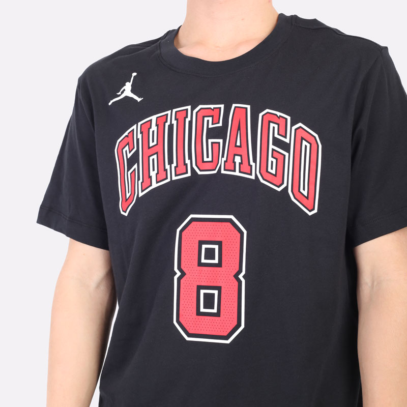 мужская черная футболка Jordan NBA Zach Lavine Chicago Bulls Statement Edition CV9968-018 - цена, описание, фото 2