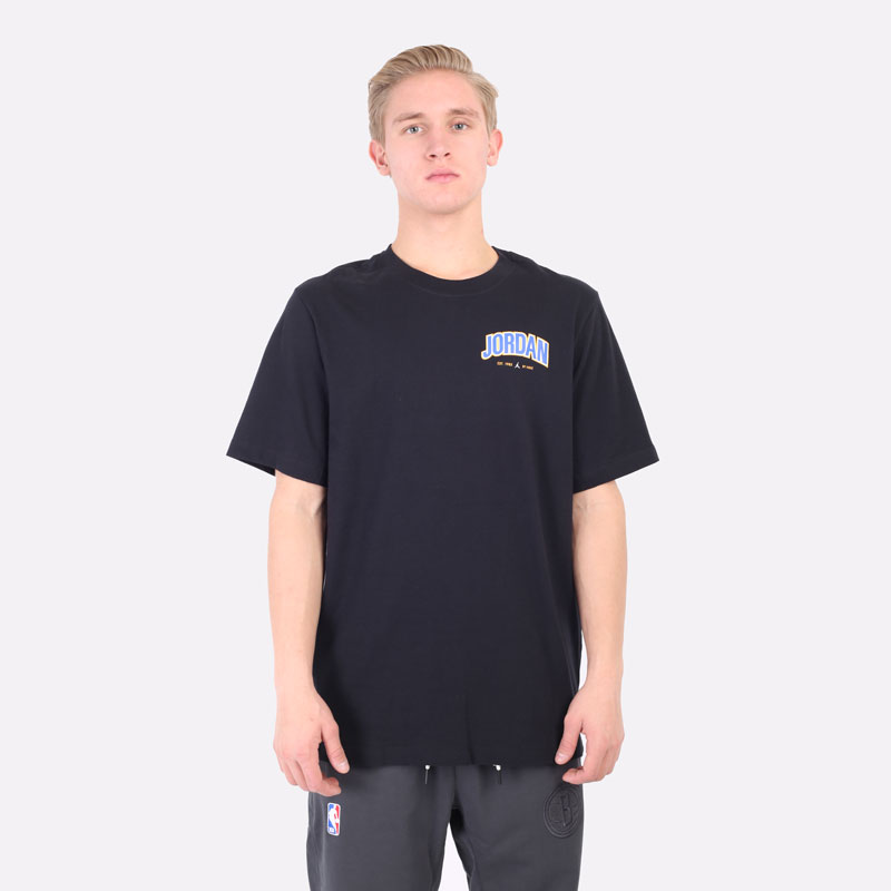 мужская черная футболка Jordan  Jumpman Graphic Crew DM3217-010 - цена, описание, фото 4