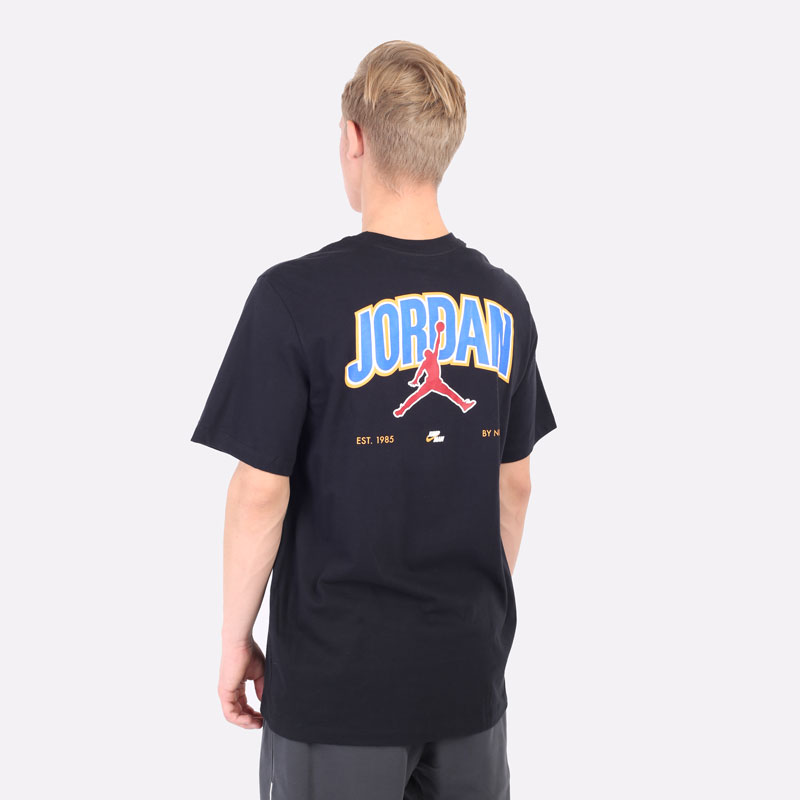 мужская черная футболка Jordan  Jumpman Graphic Crew DM3217-010 - цена, описание, фото 5
