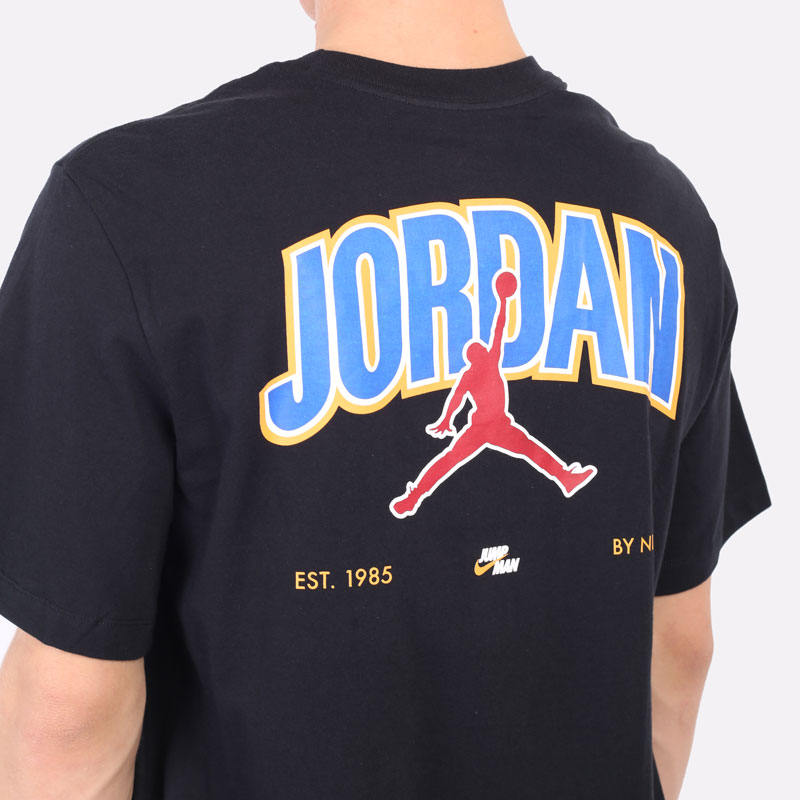 мужская черная футболка Jordan  Jumpman Graphic Crew DM3217-010 - цена, описание, фото 3