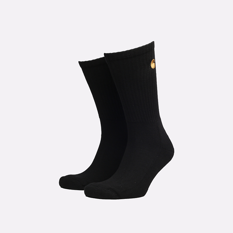 Мужские носки Carhartt WIP Chase Socks (I029421-black/gold)  - цена, описание, фото 1